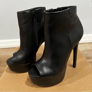 Steve Madden Black Ankle Booties
